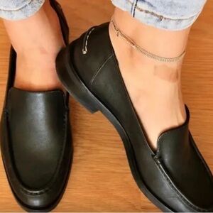 Everlane Classic Genuine Leather Black Flats